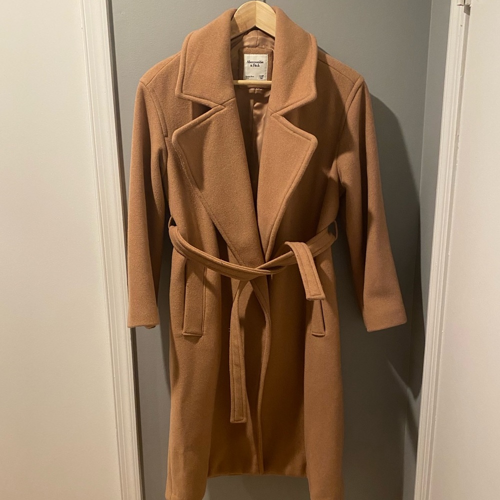 Abercrombie & Fitch Tan Pea Coat - Picture 5 of 8